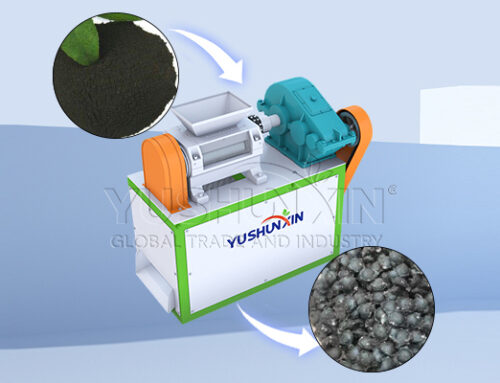 Российский клиент приобрел двухвальцовый гранулятор для производства гуминовых удобрений.